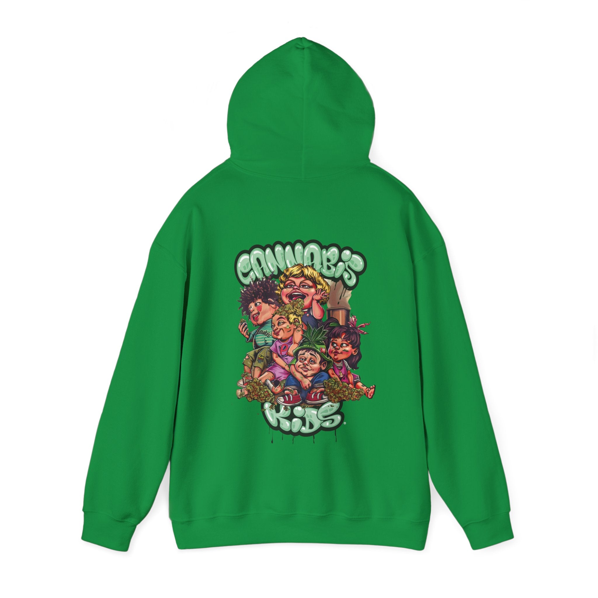 Cannabis Kids® Eco-Friendly Hoodie "DaCrew" Grn