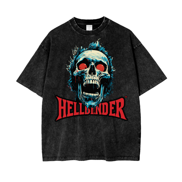 hell t-shirt,t-shirt,heavyweight t-shirt,acid wash t-shirt,MOQ1,Delivery days 5