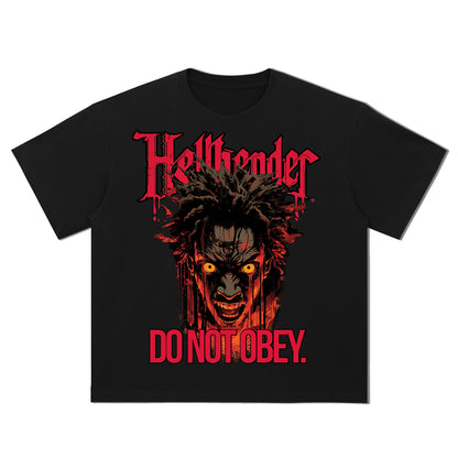 Hellbender® Super Heavy Premium T-Shirt - DO NOT OBEY - 8.8 Oz BLK