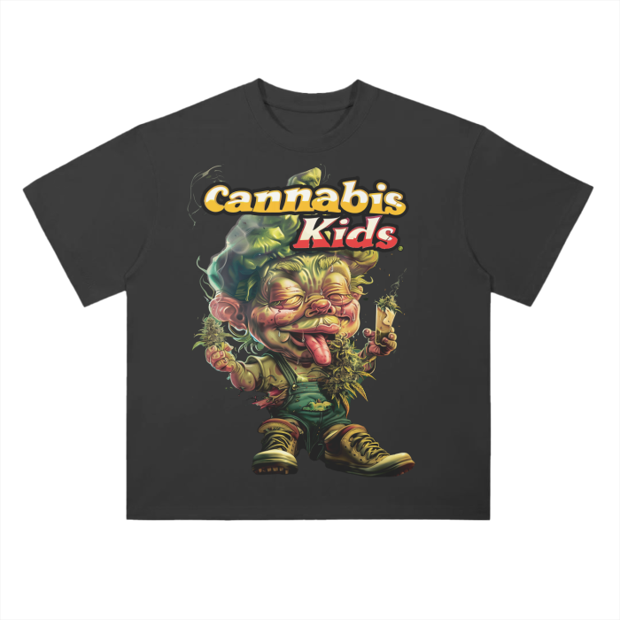 Cannabis Kids® Super Heavy Premium T-Shirt - Oldtimer - BLK -8.8 Oz