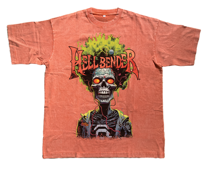 Hellbender® Heavyweight Acid Wash Oversize T-SHIRT - Envy -ORN