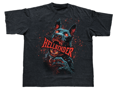 Hellbender® Heavyweight Acid Wash Oversize T-Shirt - Fido - BLK