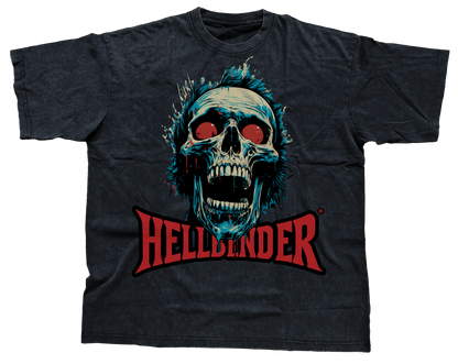 Hellbender® Heavyweight Acid Wash Oversize T-Shirt - Shock - BLK