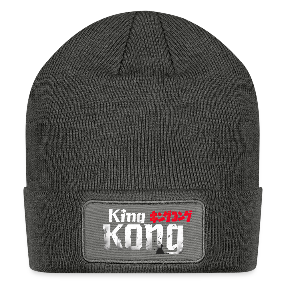 King Kong X Hellbender® Patch Beanie - charcoal grey